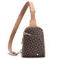 INICAT RFID Blocking Sling Bag, Anti Theft Crossbody Bag for Women Compact Travel Purses Leather - color: Checkered Brown