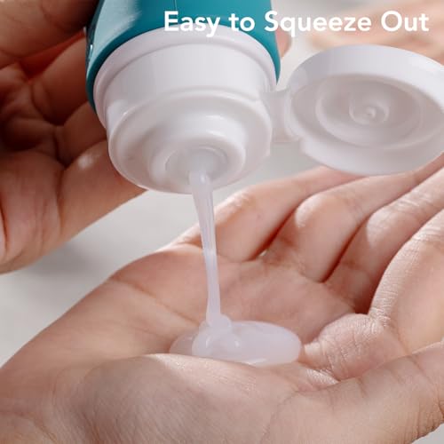 Valourgo TSA Approved Travel Bottles for Toiletries, 3.4oz Portable Leak Proof Tubes, BPA Free Refillable Accessories With Clear Toiletry Bag, Green - color: Green