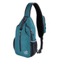WATERFLY Crossbody Sling Backpack Sling Bag Travel Hiking Chest Bags Daypack (Teal blue) - color: B-teal Blue