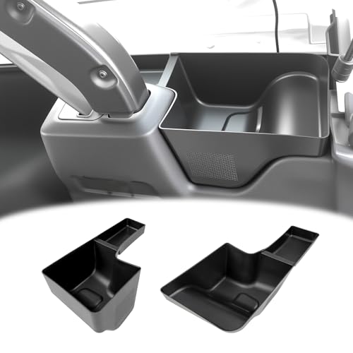 Rear Trunk Organizer for 2018-2023 Jeep Wrangler JL JLU 4XE 4 Door Accessories, Wheel Well Storage Bin Trunk Side Storage Box Cargo Tray for 18-23 Wrangler JL 4dr(Not for Gladiator/JK) - color: 18-23 JLU(2pcs Left+Right)