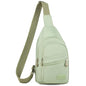 Banelu Small Sling Backpack Crossbody Bags for Women Men, Small Sling Bag Cross Body Bag Fanny Packs Crossbody Purses - Lights Green - color: D Light Green