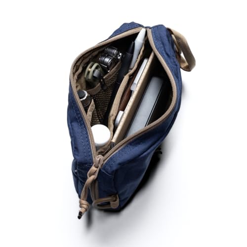 LOCHBY® Venture Pouch | Multipurpose Tactical Tool Bag | Water Resistant Waxed Canvas | Dual-Sided Zipper Pouch | for Motorcycle, Bike, EDC, Pen, Pencil, Art, Tech & Travel