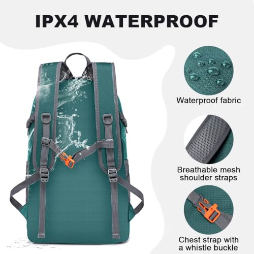 MIYCOO Backpack - Ultra Lightweight Packable Backpack for Travel Camping, Hiking Back Pack Waterproof Foldable Daypack for Men Women Green - color: Green