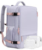 Beraliy Large Travel Backpack For Women, Airline Approved Carry On Backpack, Anti Theft Personal Item Backpack, Waterproof Bag, Casual Daypack Travel Essentials - color: Purple, size: Large