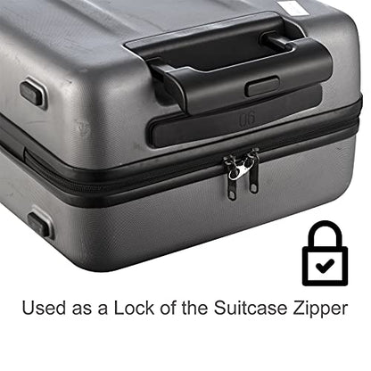 Zpsolution Double Small Carabiner Clips - Zipper Clip Theft Deterrent - Securing Pulls Closed - Zipper Pull Replacement - color: 4 Black
