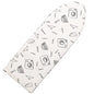Seiritex Over the Door Ironing Board Cover 13 x 37 inch, Small Iron Board Cover w Heat Reflective 3 Layers Thick Padding with Hook and Loop Fasteners (White) - color: White, size: 13x37