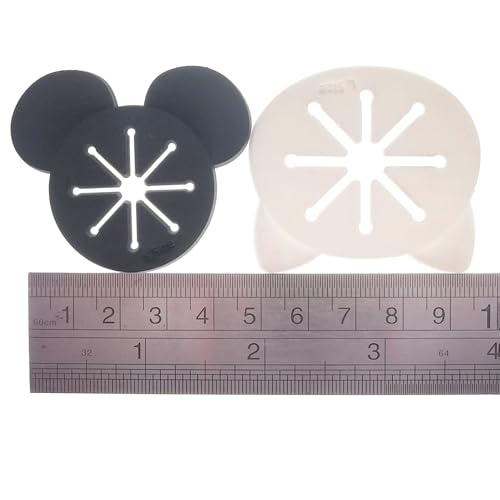 Cooplay 20PCS Sock Rings, Clips, Holders Locks Washing Sorters Laundry Storage Organization for Washing and Dryer Machine, Soft Rubber Keepers, Black Mouse/Bear and White Cat Pattern