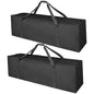 COOLBEBE 52" Sports Duffle Bag - 160L Extra Large Travel Duffel Luggage Bag with Upgrade 2-way Lockable Zippers, Sturdy & Water Resistant Long Duffle Bag for Camping Moving (Black 52inch 2Pack) - size: 52" x 12" x 16" 2Pack