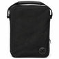 Lumberjack Plaid Golf Shoe Bag - Canvas and Leather, Large Travel Organizer for Men and Women, Breathable Sneaker Carrier (Black)