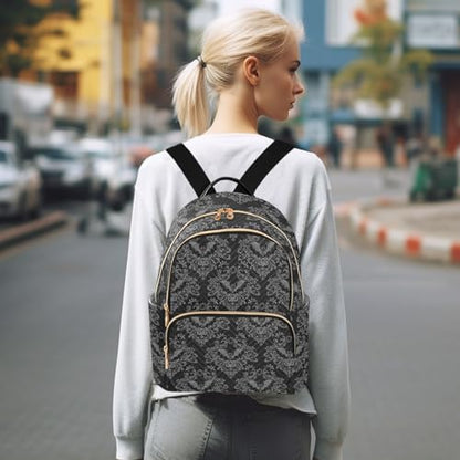 Women Fashion Backpack Purse Casual Lightweight Travel Shoulder Bag Goth Bats Black Rucksack Ladies Bag, Medium - color: Color 02, size: Medium