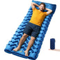 Sleeping Pad, Compact Sleeping Pad for Camping with Pillow Built-in Foot Pump, Inflatable Sleeping Mat for Travel Backpacking Hiking Sleeping Bag Tent, Outdoor Adventure Camp Gear - color: Blue