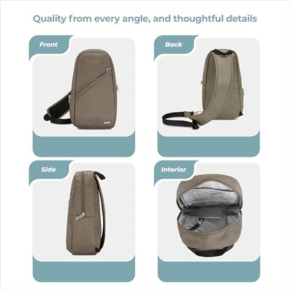 Travelon Anti-Theft Classic Sling Bag - color: Nutmeg
