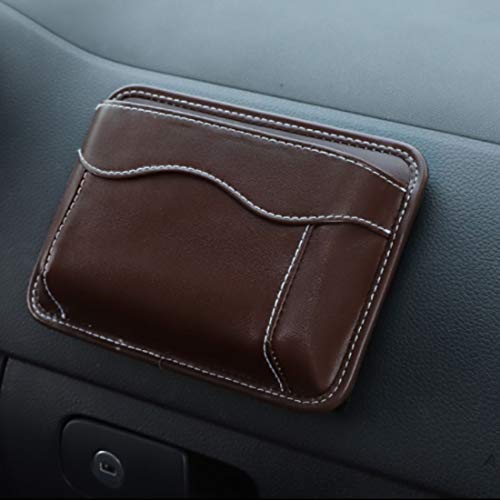 Car Side Pocket Organizer, Auto Seat Pockets PU Leather Pen Phone Holder Tray Pouch Used for Car Door, Window, Console, Seat -Fits to Organize Document, Registration, Notepad, Gadgets, Pen