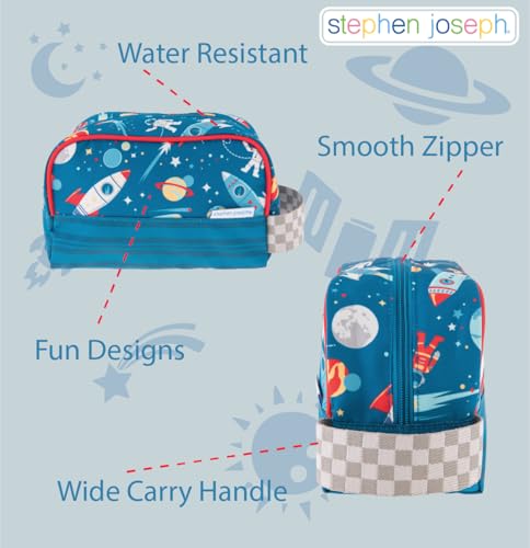 Stephen Joseph, Kids Toiletry Bag, Boys and Girls Toiletry Kit, Travel Bag - color: Leopard