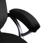 Trycooling 2 Pcs Polyester Removable Machine Washable Office Chair Armrest Slipcovers Covers (Length-30cm) (Black)