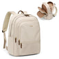 GOLF SUPAGS 15.6 Inch Women's Laptop Backpack, Water Resistant Work College Travel Daypack, Everyday Commuter Bag for Teacher Nurse (Apricot) - color: Apricot