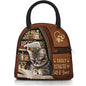 Cute Cat Lunch Box for Women Reusable Funny Cats Reading Books Lunch Boxes Insulated Cute Animal Cat Lover Lunch Tote Bag for Men & Women Office Work Travel Picnic - color: Cat