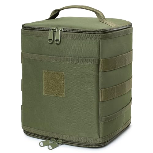 Tactical Camping Storage Bag 7L Utility Tote Bag Trunk Organizer (OD Green) - color: OD Green