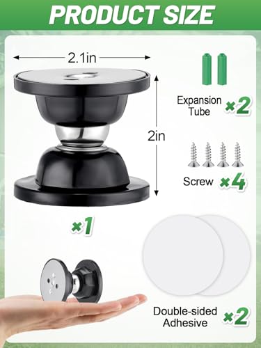 RV Magnetic Door Catch with Adhesives Screws - Easy to Install Camper Trailer Door Holder, Sturdy Stopper for RV Accessories, 1 Pack