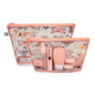 Tiny Twinkle Diaper Bag Organizing Pouches | 2 Pack Mess-Proof Travel Organizer Bags with Structured Bottom & Clear Front | TSA Approved Toiletry Bag Set for Baby and Mom Essentials (Flutter) - color: Flutter