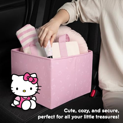 Sanrio Hello Kitty Car Trunk Organizer and Storage Bin - Collapsible Simple Compartment Convenient Heavy Duty, Fold Up for Easy Storage Box, Automotive Seat Cargo Groceries Tools - 12.5L x 12.5W x 9H - style: Organizer Hello Kitty
