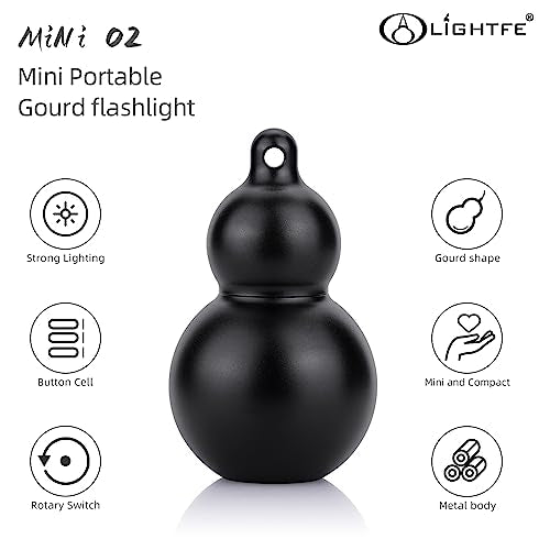 Mini Flashlight Keychain Jewelry Mini Light Handheld Emergency Light (Mini02 Black) - color: Mini02-black