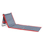 PICNIC TIME Beachcomber Portable Lounger - Soft Beach Mat & Chair - Blue Pinstripe - color: Blue Pinstripe