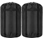 Compression Stuff Sack, 24L/36L/46L Sleeping Bags Storage Stuff Sack Organizer Waterproof Camping Hiking Backpacking Bag for Travel - Great Sleeping Bags Clothes Camping - color: Black 24L 2-PACK