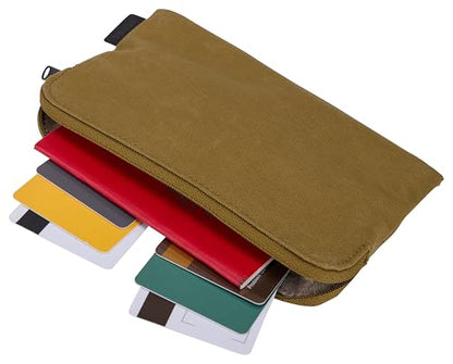 Thule Aion Travel Organizer - 2-in-1 Pouch Includes Travel Wallet and Electronics Bag - RFID Blocking Zipper Pouch - Internal Pockets to Stay Organized - 100% Recycled Waxed PFC-Free Fabric - color: Nutria