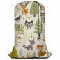 Swono Woodland Animals Laundry Bag with Strap Machine Washable Large Dirty Clothes Organizer Trees Mushrooms Berries Rabbit Owl Easy Fit Laundry Hamper or Basket, Carry Up to 4 Loads of Laundry - color: Woodland Animals