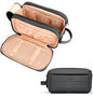 Toiletry Bag for Men & Women, Cruise Ship Travel Essentials, Shaving Dopp Kit with Dry and Wet Separation, Water-resistant Bathroom Cosmetic Organizer Bag, Makeup Accessories with Trolley Belt, Black - color: Black