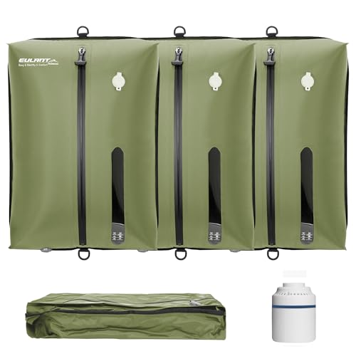 Eulant Travel Vacuum Bags with Pump,Professional IPX8 Waterproof Vacuum Compression Bag for Carry-On Suitcase & Travel Backpack,Space Saver Bags Packing Organizers(3 Pack,Green) - color: Green, size: 3 Pack