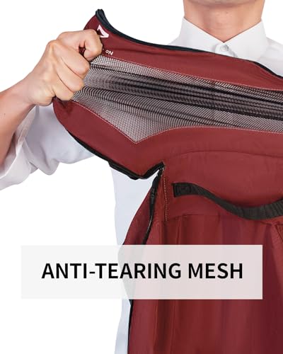 ECOHUB 7 Set Packing Cubes Tear-Resistant Luggage Packing Organizers with Number Icon for Travel Accessories Luggage Suitcase Machine Washable Packing Cubes (Red) - color: Red-No Compress, size: 7 Set Packing Cubes