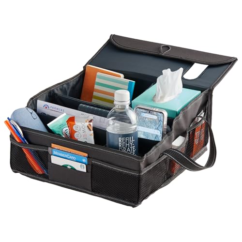 High Road SeatStash Car Front Seat Organizer for Driver and Office Storage with Tissue Holder and Divided Multipurpose Compartments
