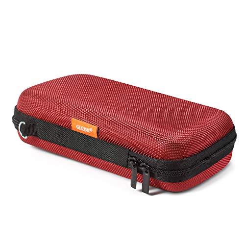 Hard Protective Travel Case, GLCON Electronic Organizer for Anker/Jackery/RAVPower Power Bank, Shockproof EVA Carrying Case for Cell Phones, Travel Gadgets for Cables, Car/GPS Accessories - color: Red