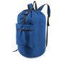 BeeGreen Laundry-Bag-Backpack-Heavy-Duty, Royal Blue Nylon Drawstring Portable Laundry Backpack Tall Foldable Extra Large Dirty Clothes Travel Bag with Handle College Dorm Apartment Essentials - color: Royal Blue, style: With Front Zipper Pocket