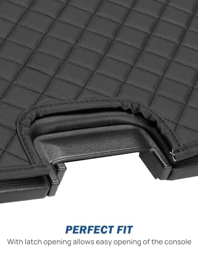 JOYTUTUS Center Console Cover Compatible with 2007-2013 Silverado Sierra Yukon Tahoe Suburban Avalanche Jump Seat, Leather Arm Rest Armrest Cover for Car, Middle Console Cover Replacement for Trucks - size: Jump Seat Console 2007-2013 Silverado/Sierra