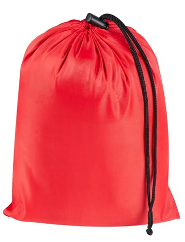 PALTERWEAR Drawstring Bag with Toggle - Nylon Cinch and Ditty Pouch Six-Pack (Red, 7 x 9 Inch, Set of 6) - color: Red, size: 7 x 9 Inch