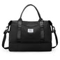 Travel Duffel Bag with Shoes Compartment, Overnight Weekender Bags for Women,Carry on Personal Item Bag,Medium Size - color: A-Black, size: Medium