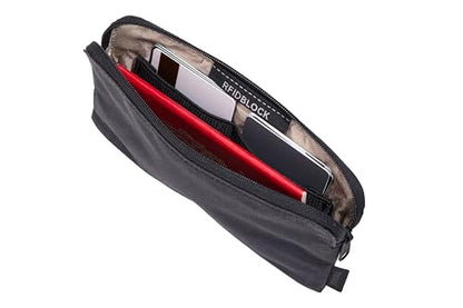Thule Aion Travel Organizer - 2-in-1 Pouch Includes Travel Wallet and Electronics Bag - RFID Blocking Zipper Pouch - Internal Pockets to Stay Organized - 100% Recycled Waxed PFC-Free Fabric - color: Black