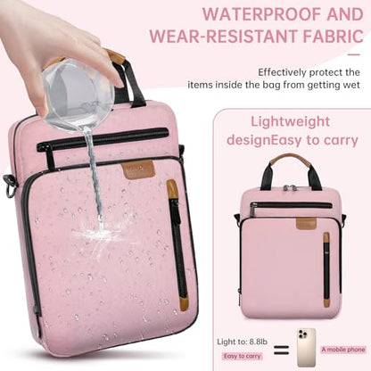 13.3-14 Inch Laptop Sleeve Bag, Padded Carrying Case for New MacBook Neo 13" (A18 Pro), MacBook Pro 14" M5/M4/M3/M2 14" /13", MacBook Air 13.6"/14" M5/M4/M3/M2 2026-2022, Surface Pro AI PC/9/8 13" - color: Pink, size: 13.3-14 Inch