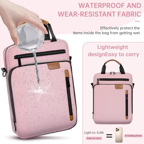 15 inch Laptop Sleeve Bag,Padded Protective Travel Carrying Case for New 15"/15.3" MacBook Air M5 M4 M3 M2 2026-2023,Dell XPS 15 Plus,15 Inch Surface Laptop 7/6/5/4/3,Galaxy Tab S9 Utra 14.6" - color: Pink, size: 15 Inch