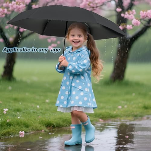 BAODINI Travel Essentials Mini Umbrella for Purse With Case Small Compact UV Sun Protection Lightweight Tiny Pocket Manual Open Close Umbrella for Women Kids and Men Fits Purse Backpack - color: F-2 Pack Navy Blue & Black