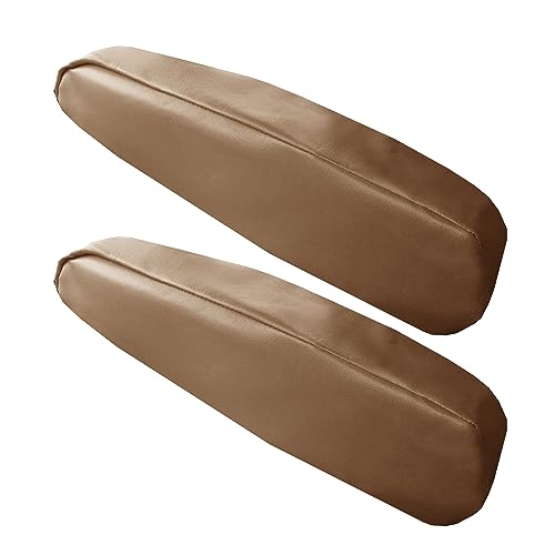 FH Group Premium Faux Leather Armrest Cover Semi-Universal Fit, One Pair, Set of 2 Tan - color: Tan, style: Armrest Cover