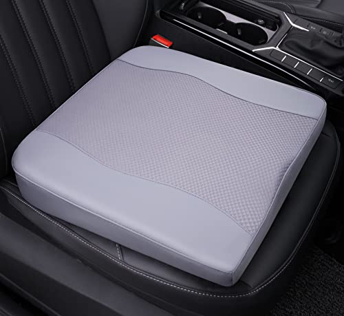 Lofty Aim Car Seat Cushion, Comfort Memory Foam Car Cushions for Driving - Sciatica & Lower Back Pain Relief, Driver Seat Pillow for Auto, Office Chair, Wheelchair - Gray - color: Gray