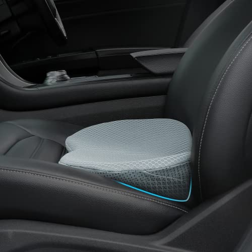 Livtribe Car Seat Cushion - Memory Foam Car Seat Pad - Sciatica & Lower Back Pain Relief - Car Seat Cushions for Driving - Road Trip Essentials for Drivers(Gray) - color: Gray