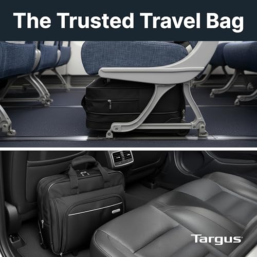Targus 16 inch Rolling travel laptop case, Black - Travel briefcase and small rolling bag - Spacious foam padded laptop case 16" (TBR003US) - style: Rolling Case