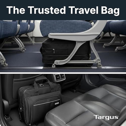 Targus 16 inch Rolling travel laptop case, Black - Travel briefcase and small rolling bag - Spacious foam padded laptop case 16" (TBR003US) - style: Rolling Case