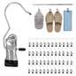 100 Pack Heavy Duty Boot Hanger Clips, Stainless Steel Laundry Hooks with Silicone Clip for Hanging Boots, Pants, Socks, Towels - Space Saving Closet Organizer for Travel & Home
