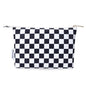 Narwey Small Checkered Makeup Bag for Purse Small Cosmetic Bag Women Travel Makeup Pouch Zipper Pouch (Black Checkerboard) - color: AB-Black Checkerboard